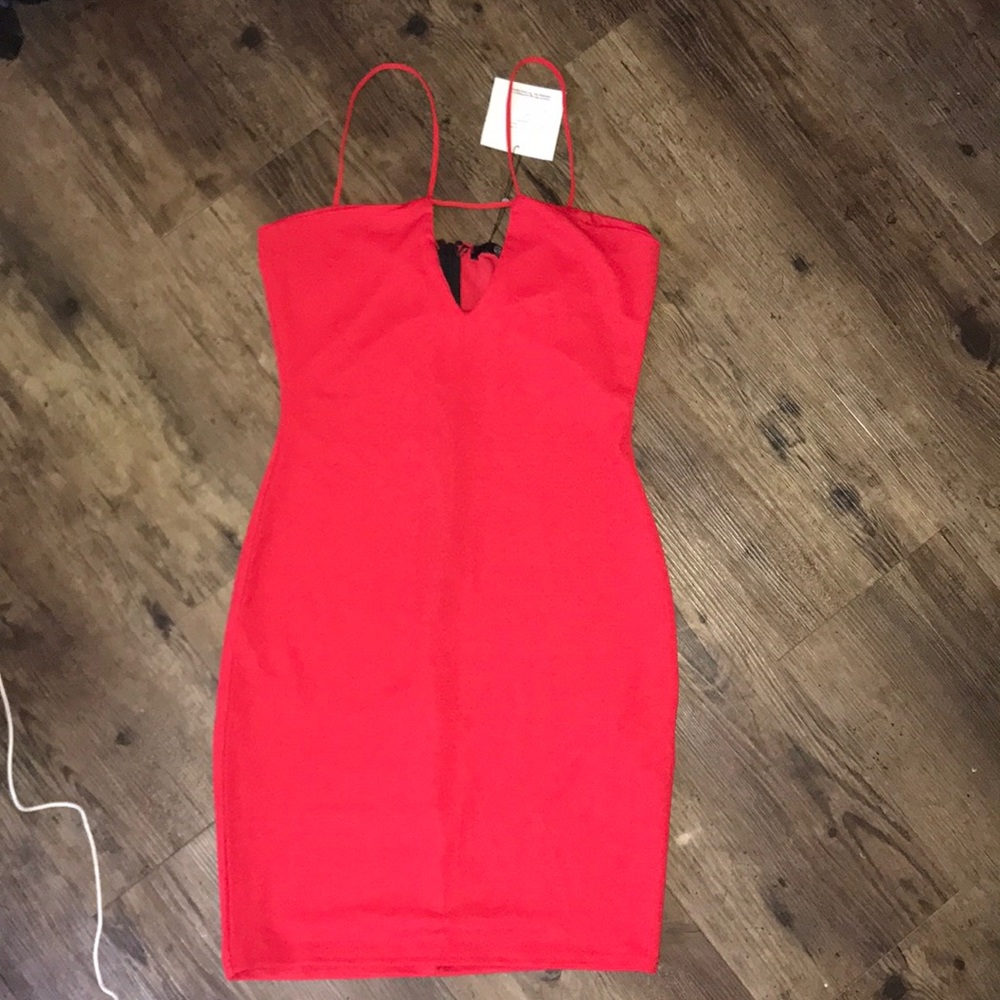 Red formal dress